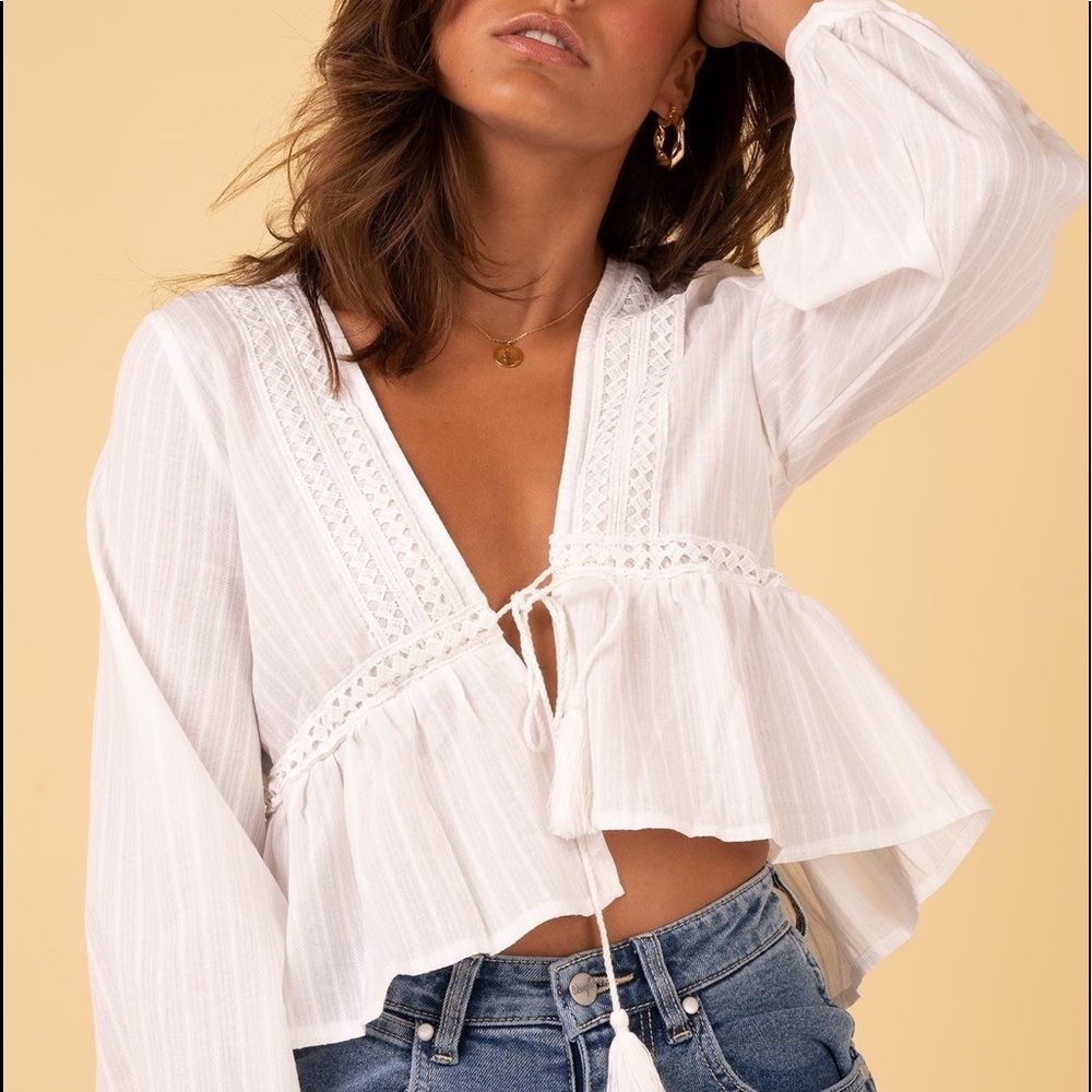 Princess Polly Tie-Front Top